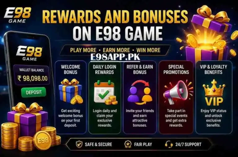 Rewards and Bonuses on E98