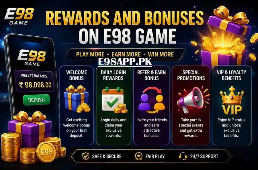 Rewards and Bonuses on E98